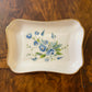 Coalport Blue Floral Print Trinket Dish