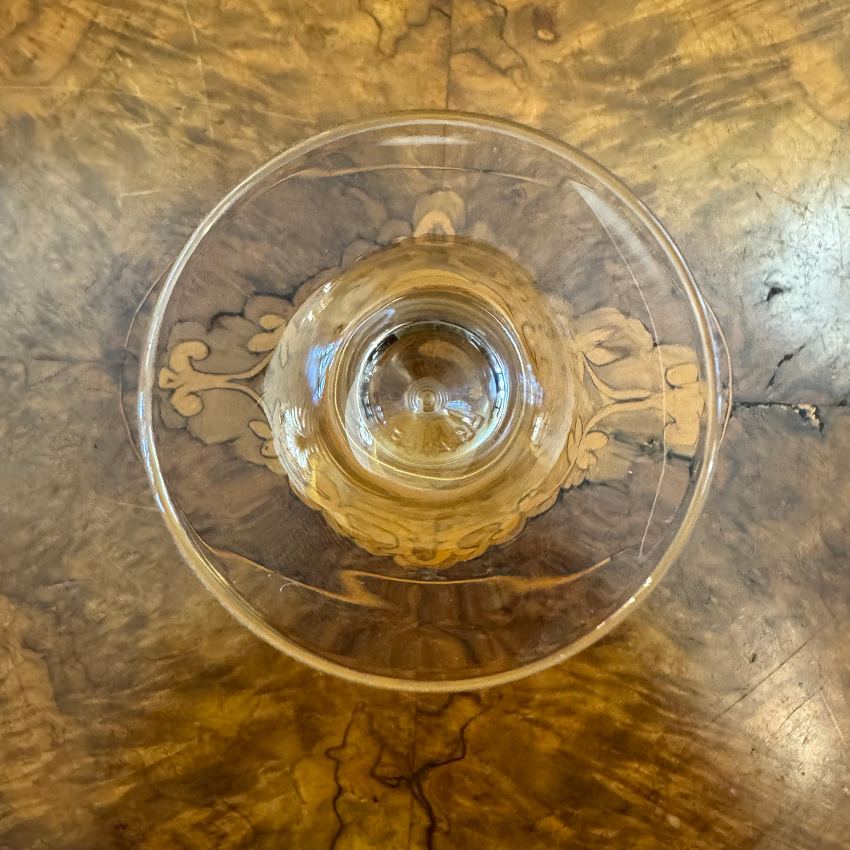 Vintage French Small Wine Glasses Set Of Six