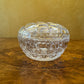 Vintage Crystal Round Trinket Box