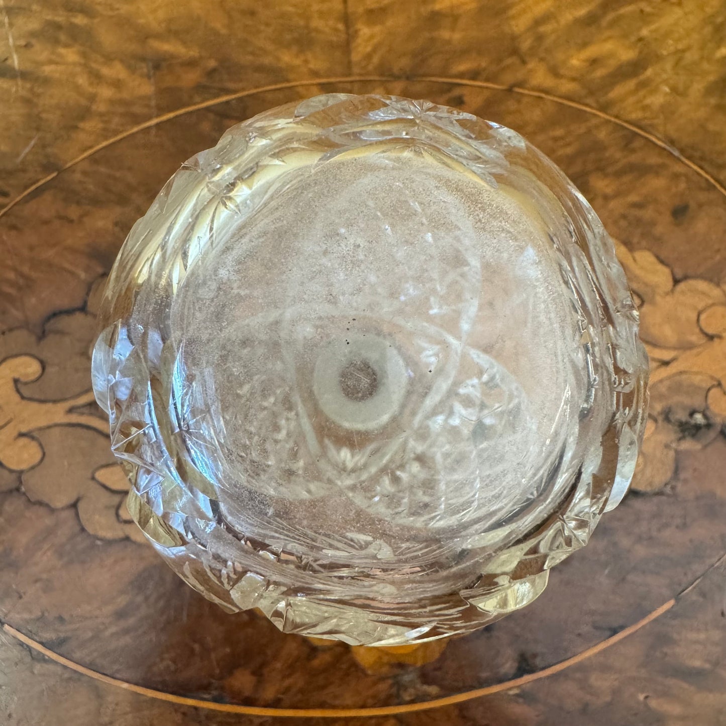 Vintage Sterling Silver Rim Perfume Bottle