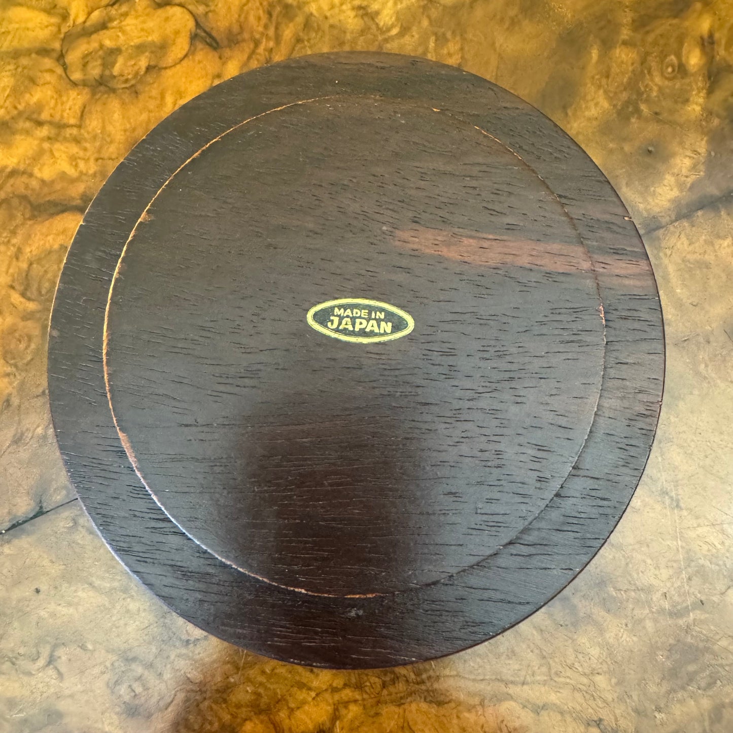 Vintage Rosewood World Map Coaster Set Of Six