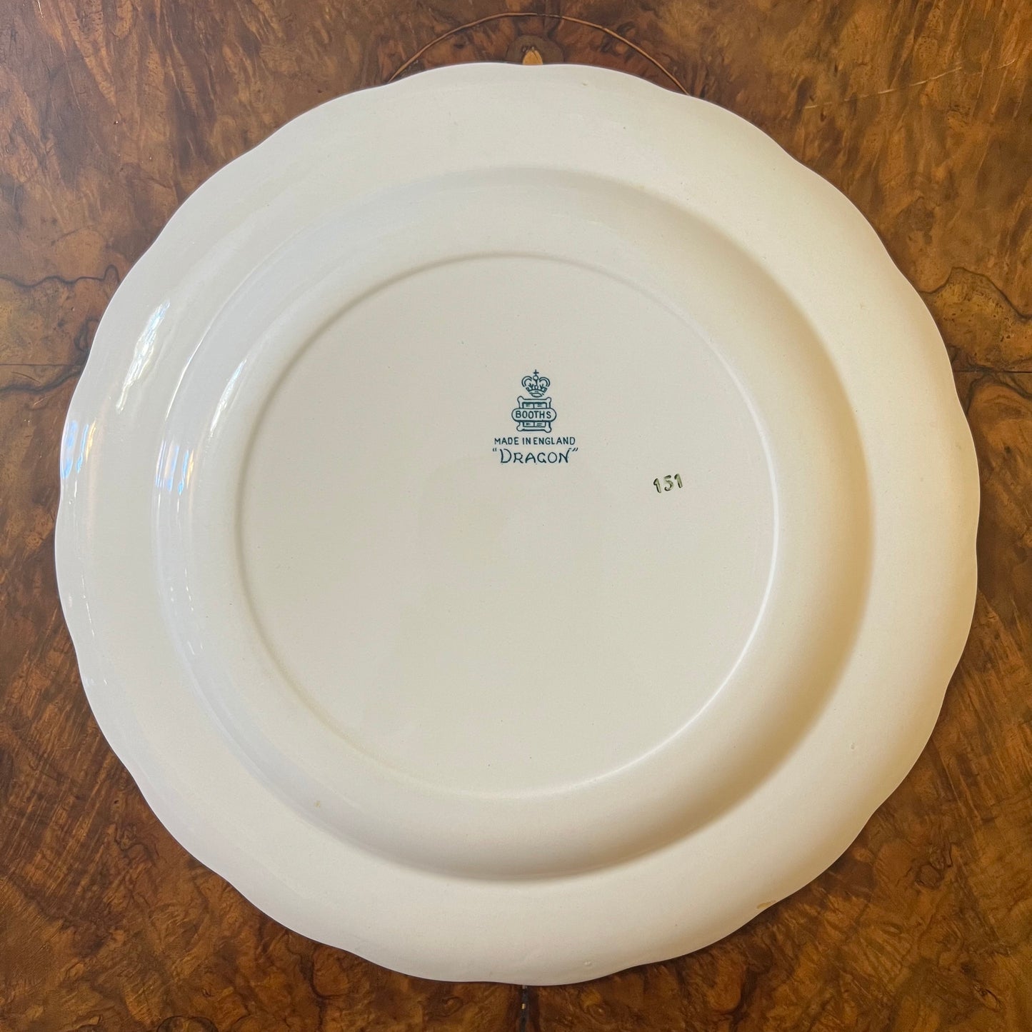 Vintage Booths Dragon Plate