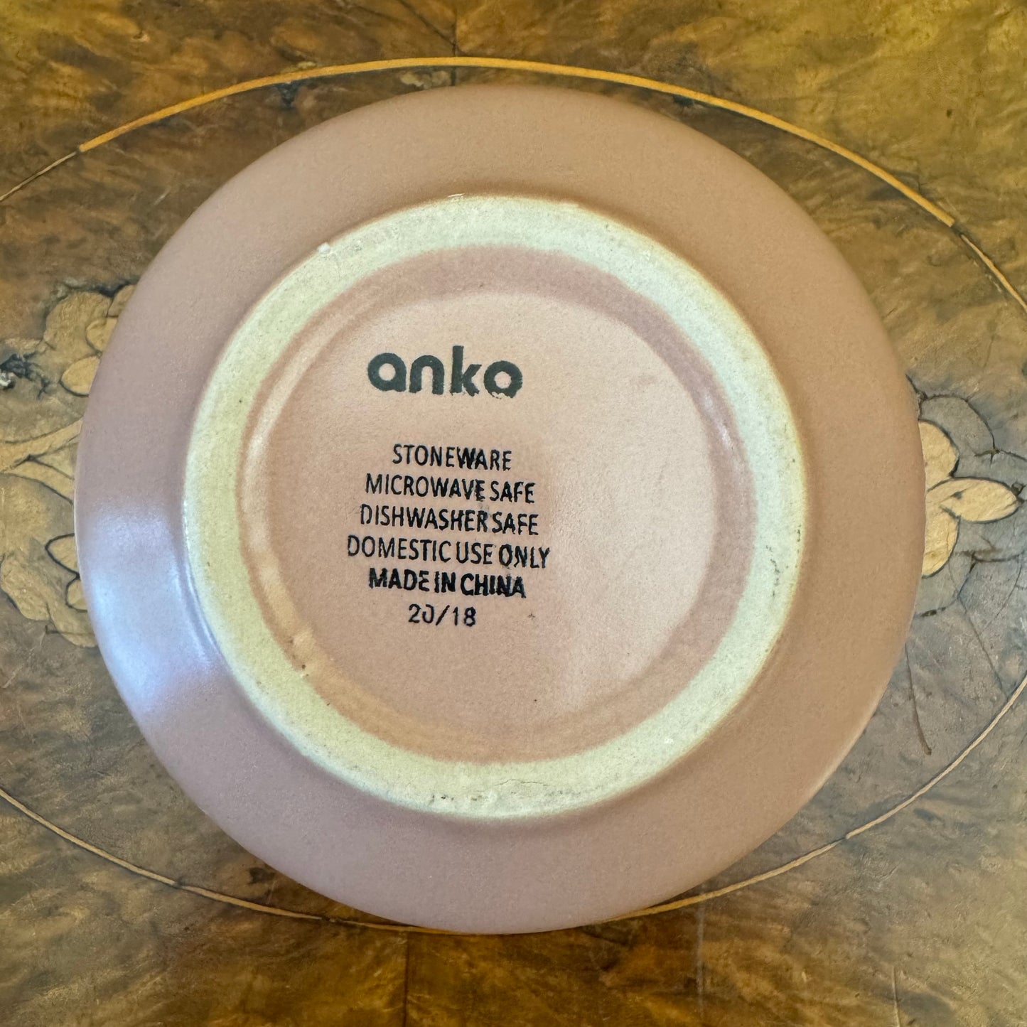 Anko Pink Stoneware Small Bowl