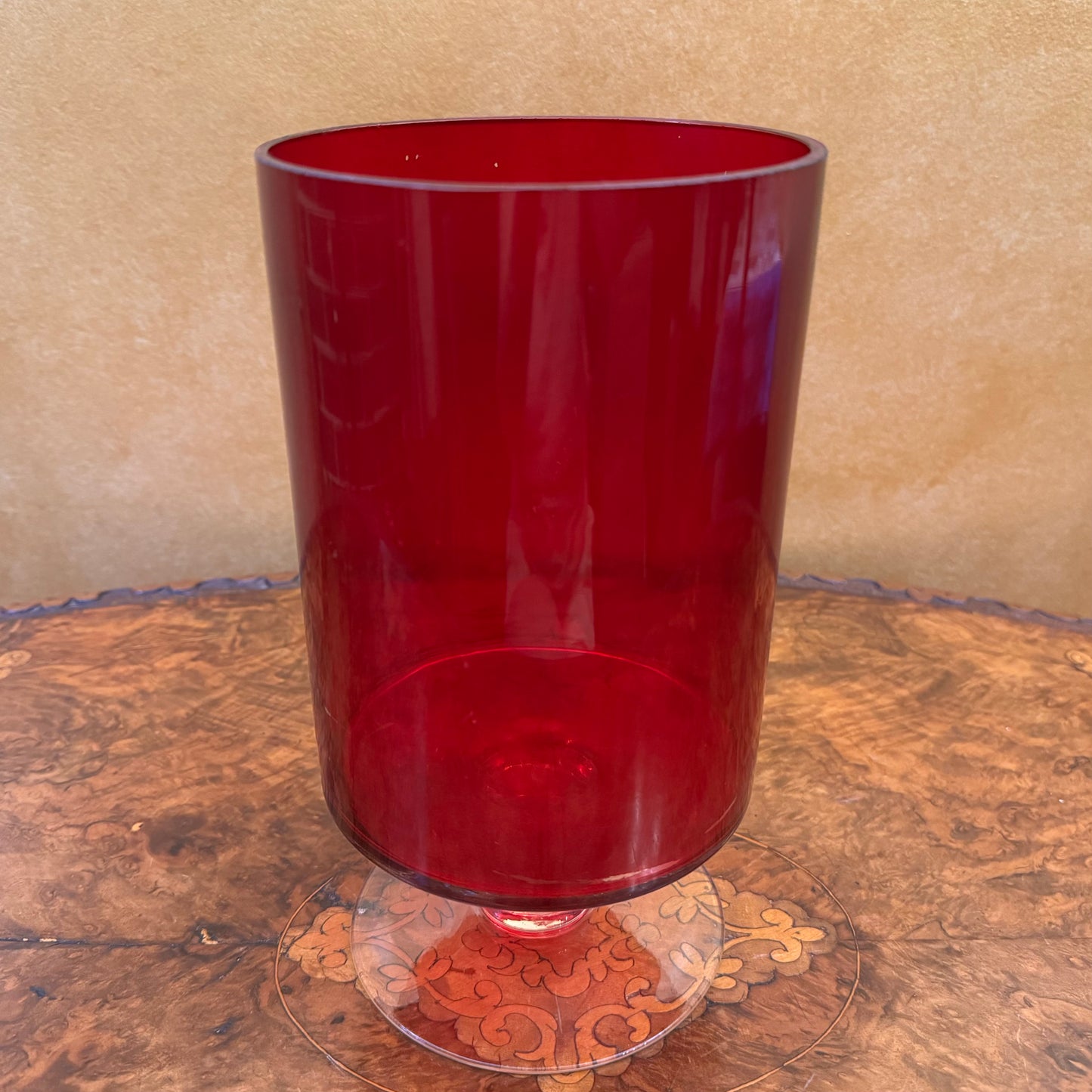 Glass Large Candle Holder