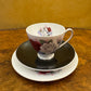 Vintage Queen Anne Duet Tea Cup Trio Set