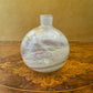 Vintage Hand Blown Glass Swirl Small Vase