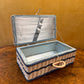 Vintage Blue & White Wicker Sewing Bow