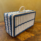 Vintage Blue & White Wicker Sewing Bow