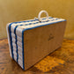 Vintage Blue & White Wicker Sewing Bow