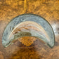 Vintage Moon Shaped Glass Vase