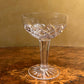 Vintage Crystal Champagne Coupe Glasses Set Of Six