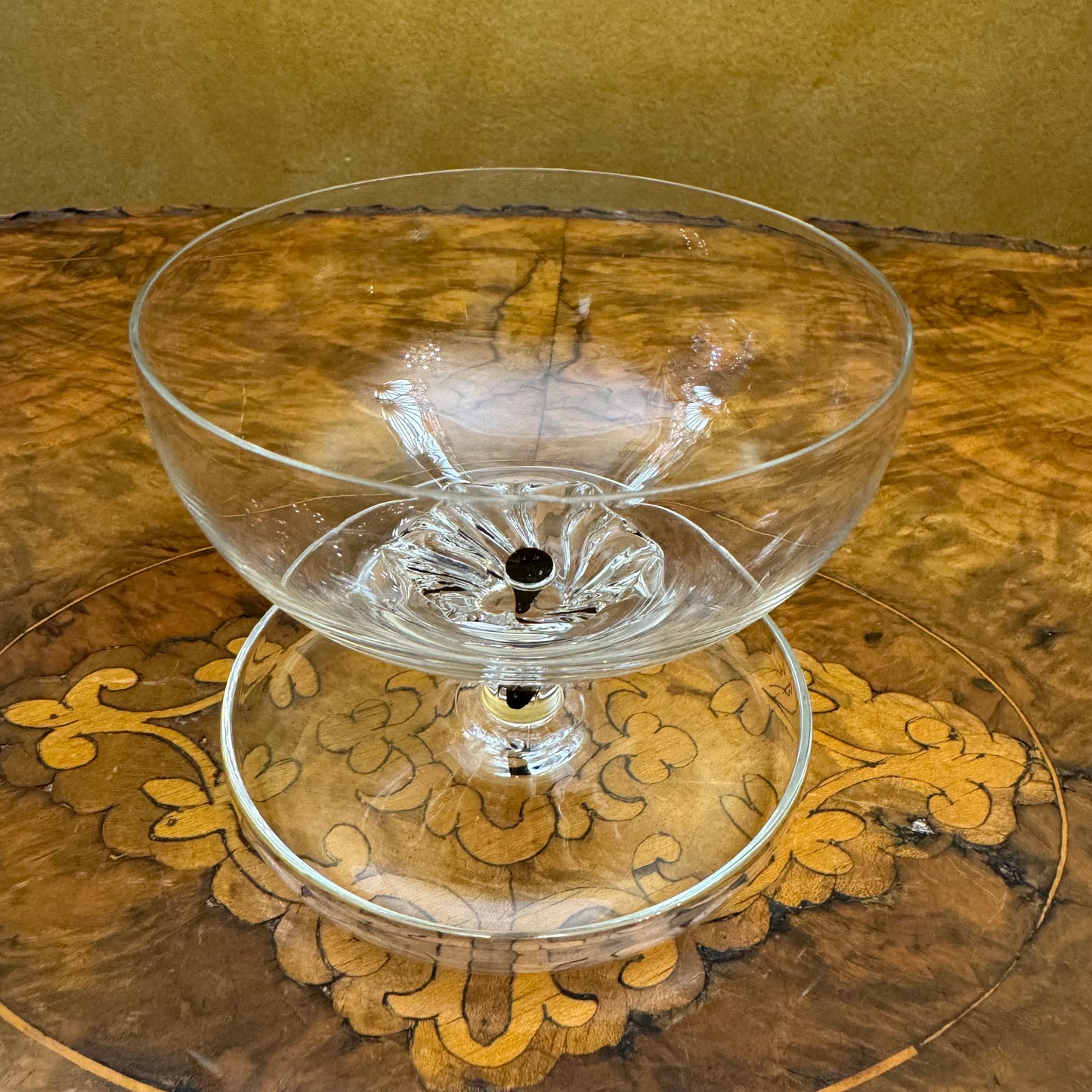 Belfor Exquisite Crystal Dessert Bowl Pair