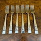Vintage English Sheffield Springtime Silver Plate 43 Piece Cutlery Set