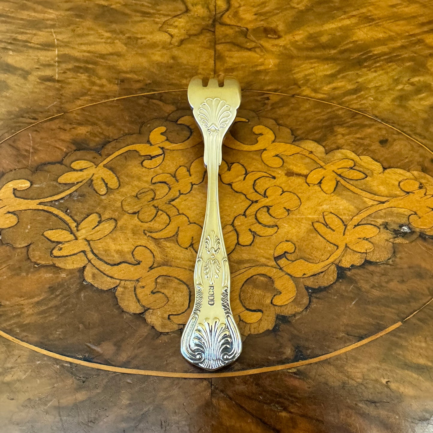 Vintage Silver Plate Rodd Kings Pattern Dessert Forks Set Of Three