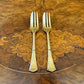 Vintage Silver Plate Dessert Forks Pair