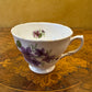 Vintage Royal Vale Violets Print Tea Cup & Saucer