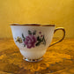 Vintage Floral Print Tea Cup