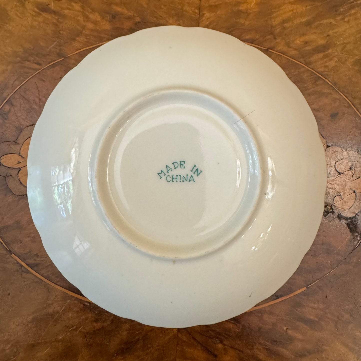 Vintage Floral Print Tea Cup & Saucer