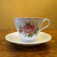 Vintage Floral Print Tea Cup & Saucer