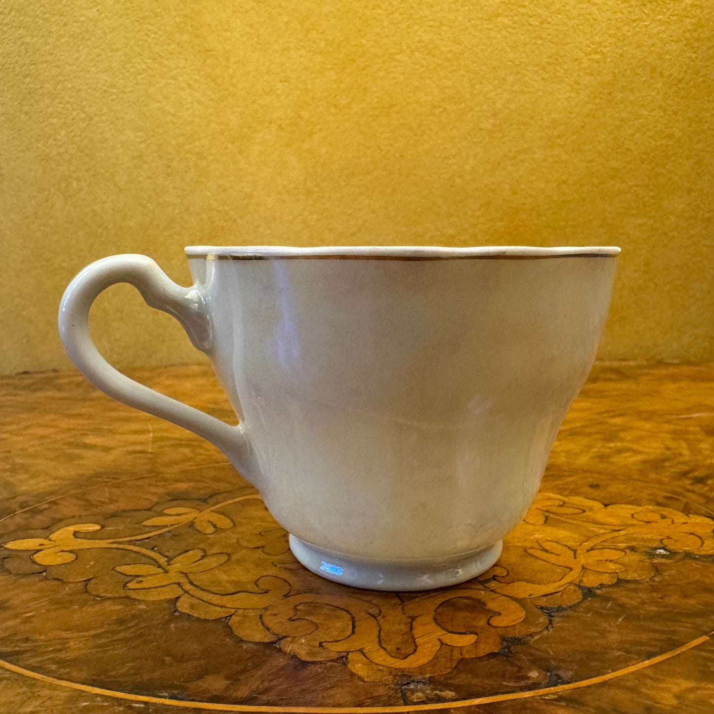Vintage Floral Print Tea Cup & Saucer