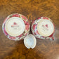 Maxwell & Williams Roseberry Floral Pink Red Roses Milk Jug & Sugar Bowl Set
