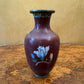 Vintage Floral Cloisonne Vase
