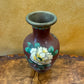Vintage Floral Cloisonne Vase