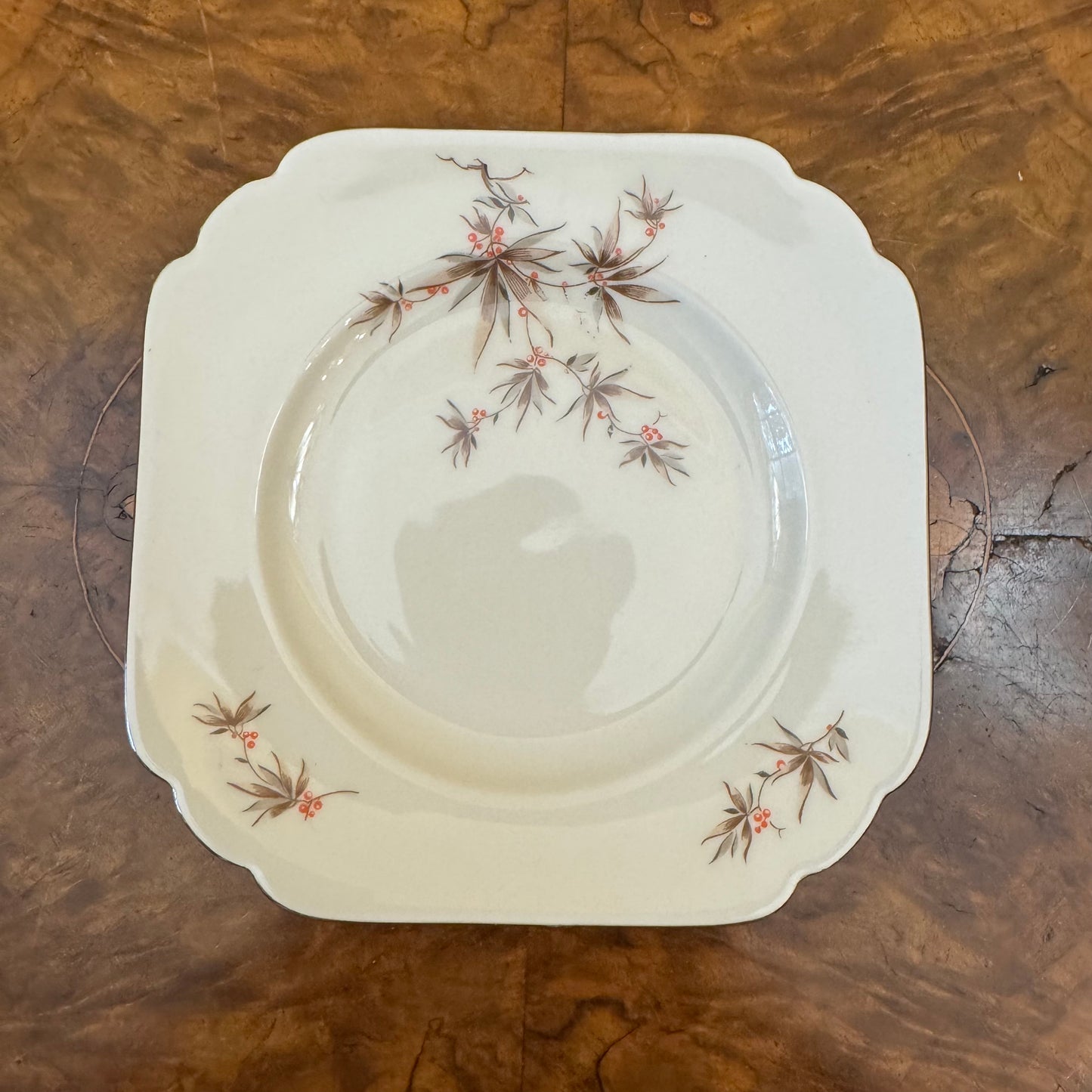 Arco China Czechoslovakia Leaves Print Side Plate
