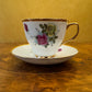 Vintage Floral Print Tea Cup & Saucer