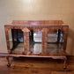 Antique Two Door Display Cabinet with Ball & Claw Feet