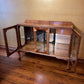 Antique Two Door Display Cabinet with Ball & Claw Feet