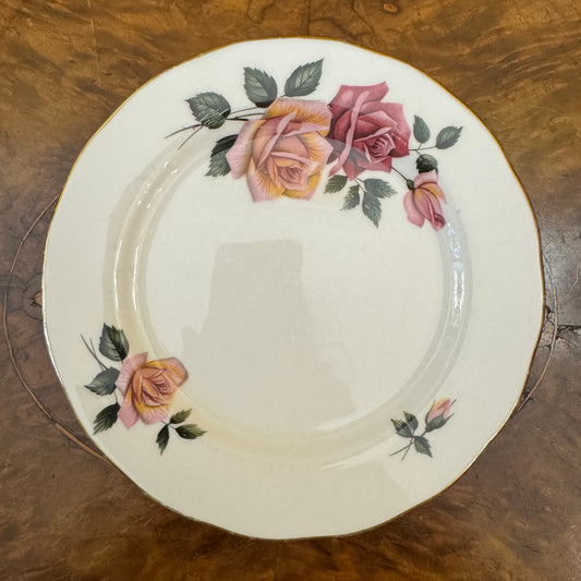 Vintage Royal Vale Rose Print Side Plate