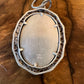 Limoges Porcelain Sterling Silver Pendant Necklace