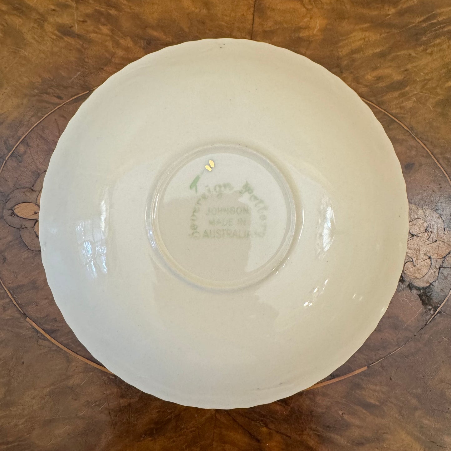 Vintage Sovereign Pottery Floral Tea Cup Trio Set