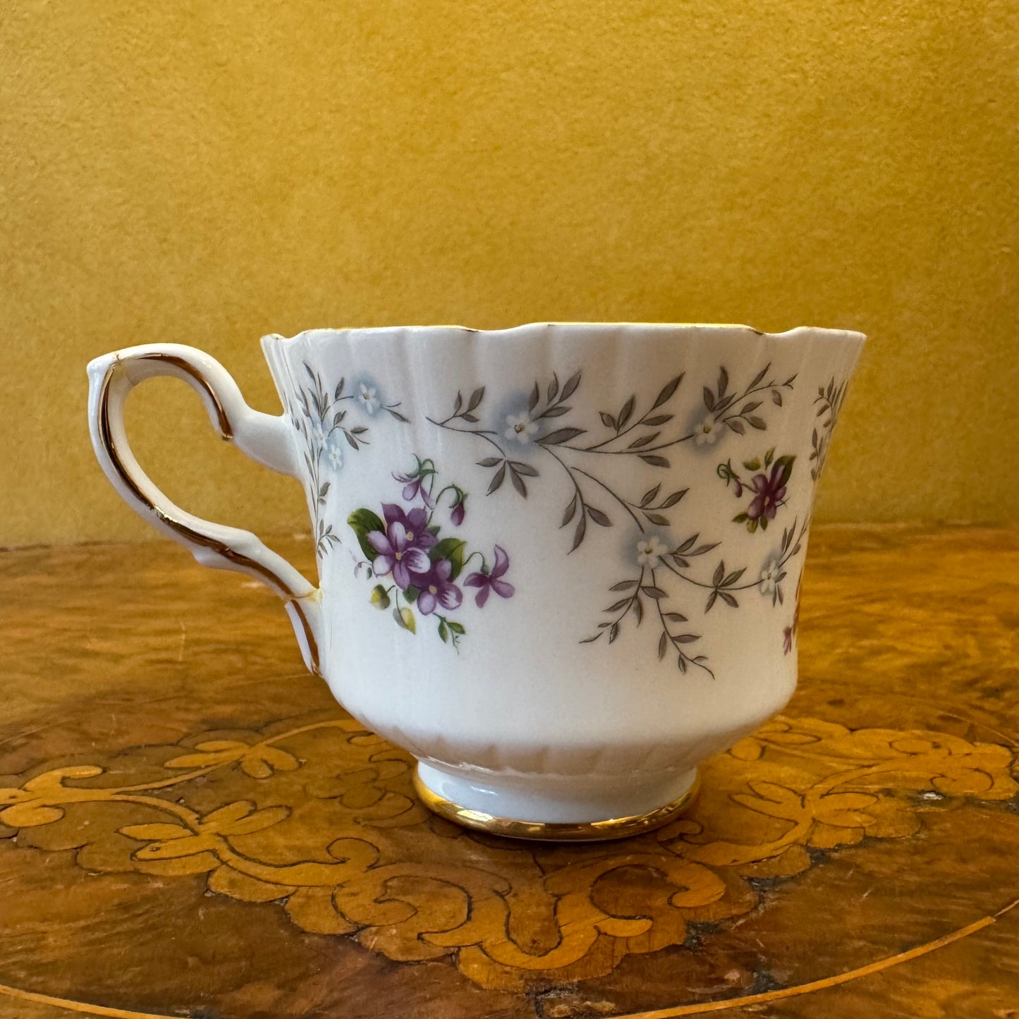 Royal Stafforshire Enchanting Tea Cup Trio Handle Repair