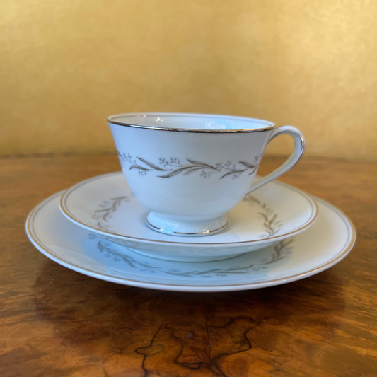 Vintage Noritake Almont Tea Cup Trio Set