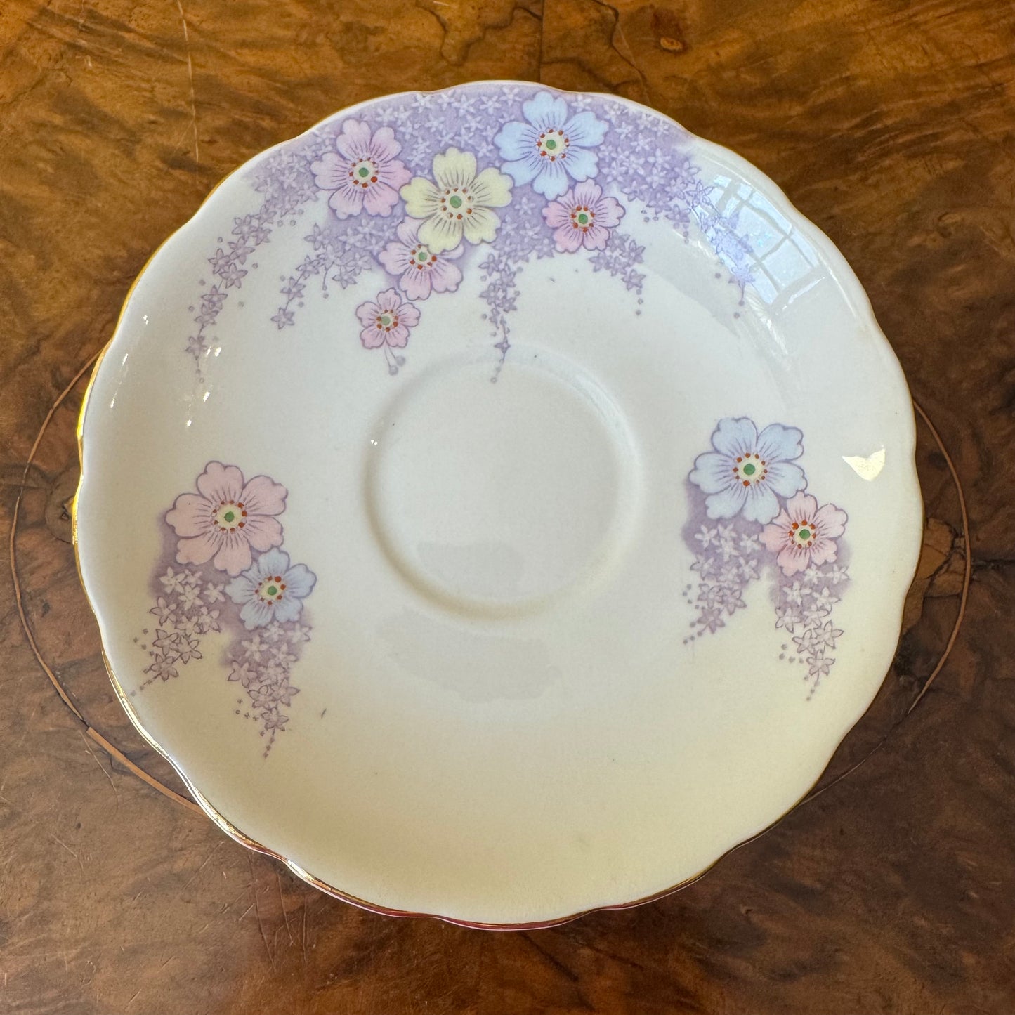 Vintage Colclough Floral Tea Cup & Saucer