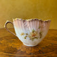 Antique Pink Floral Tea Cup & Saucer