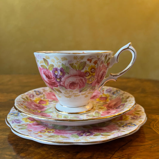 Vintage Royal Albert Serena Tea Cup Trio Set