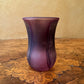 Purple Glass With Star of David Motif Small Vase