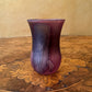 Purple Glass With Star of David Motif Small Vase