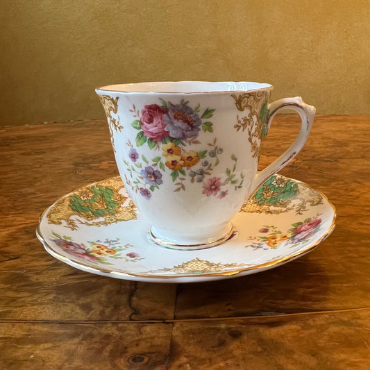 Vintage Tuscan Provence Coffee Cup & Saucer