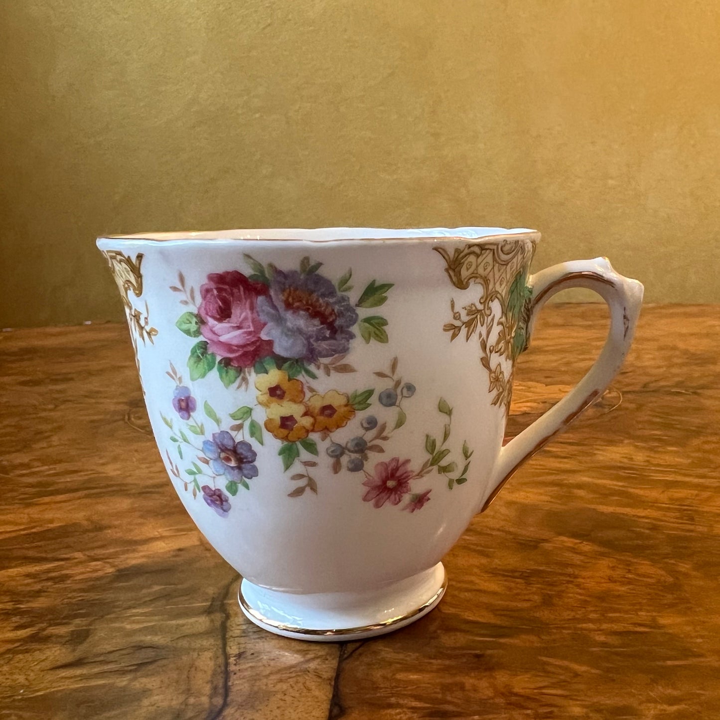 Vintage Tuscan Provence Coffee Cup & Saucer