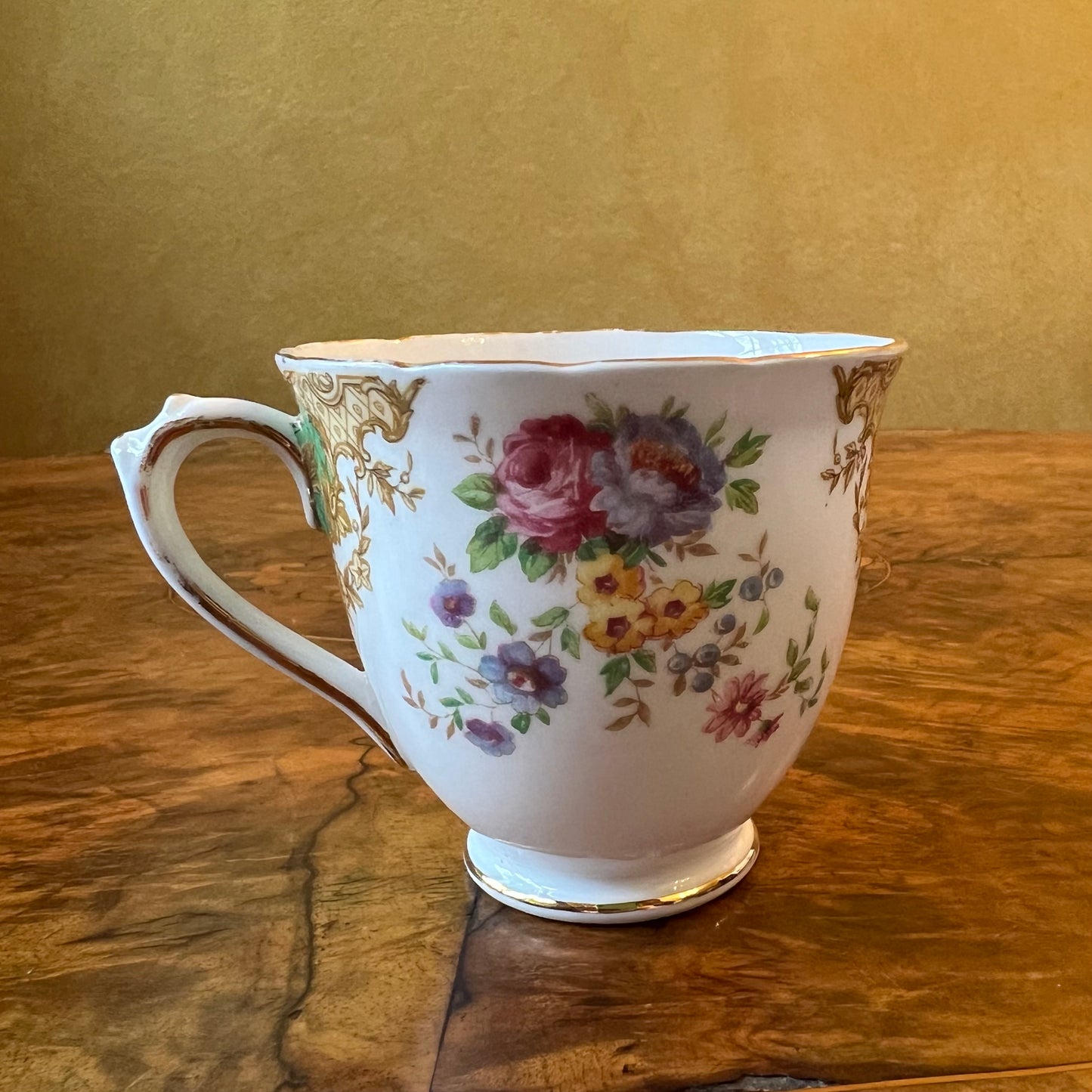 Vintage Tuscan Provence Coffee Cup & Saucer