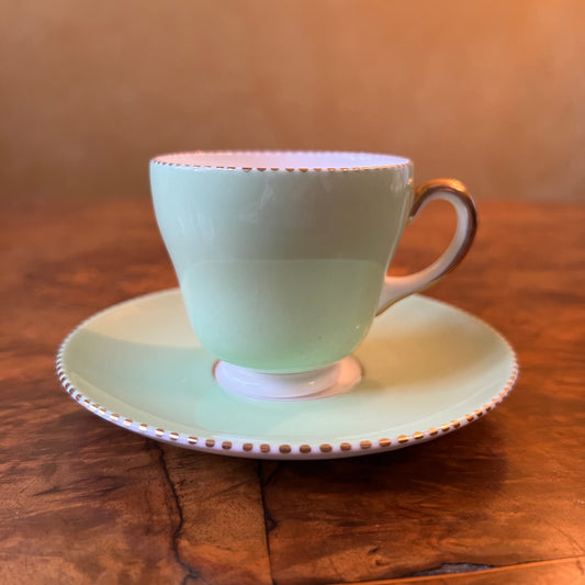 Wedgwood Green Coffee Cup & Saucer