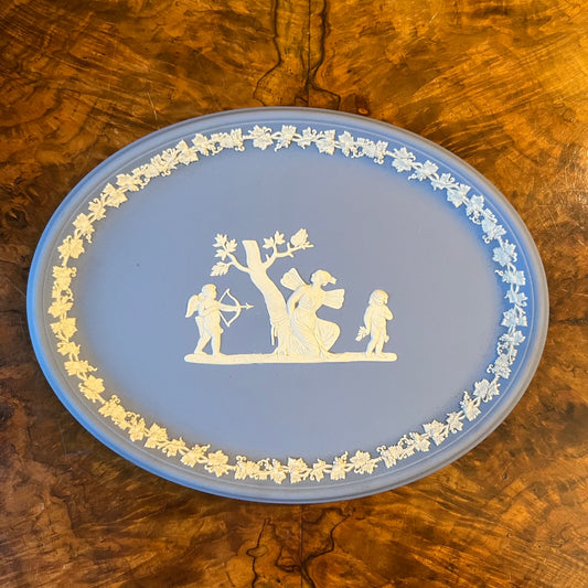 Vintage Wedgwood Jasperware Oval Plate