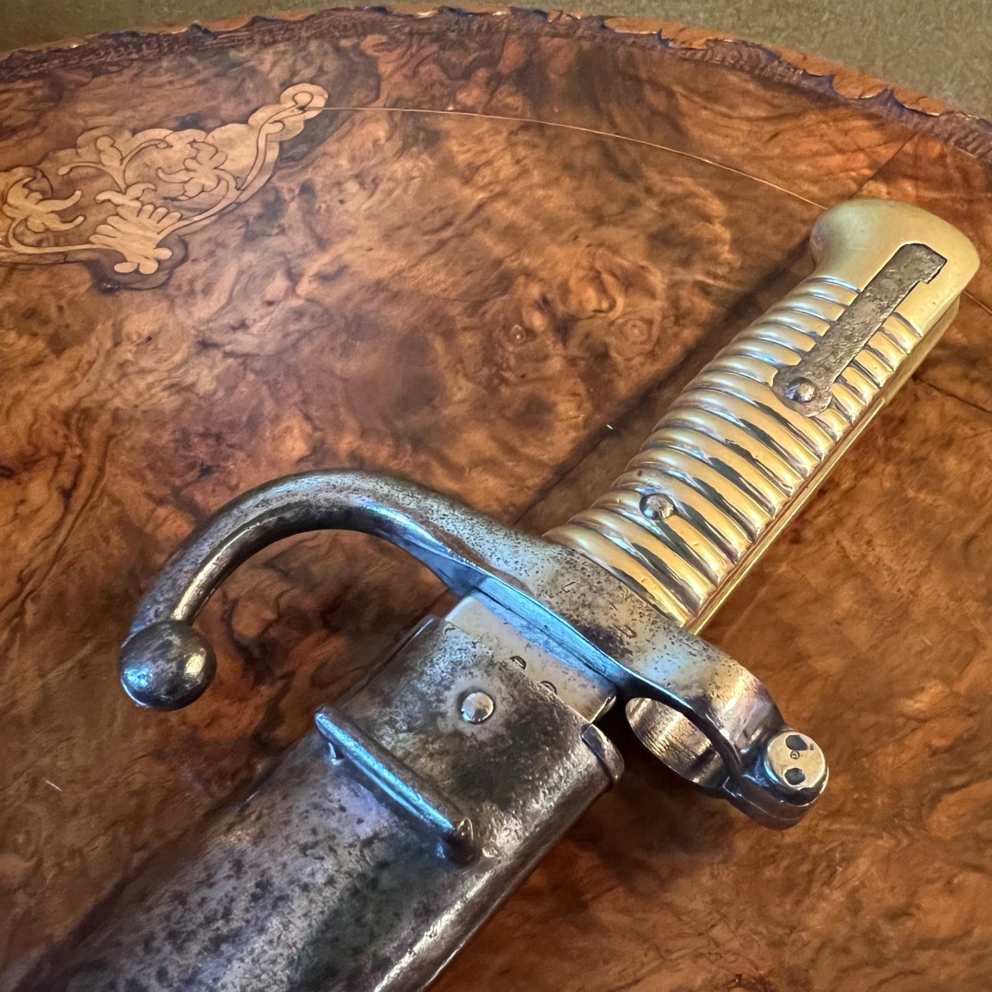 Antique 1868 French Chassepot Saber Bayonet