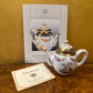 The Victoria & Albert Museum Franklin Mint 12 Tea Pots & Cabinet Set