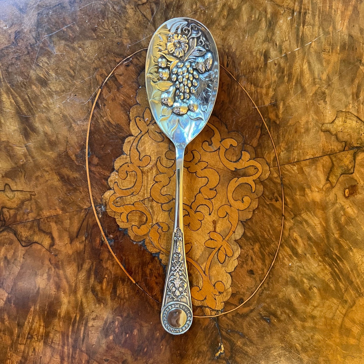 Vintage Silver Plate Serving Spoon