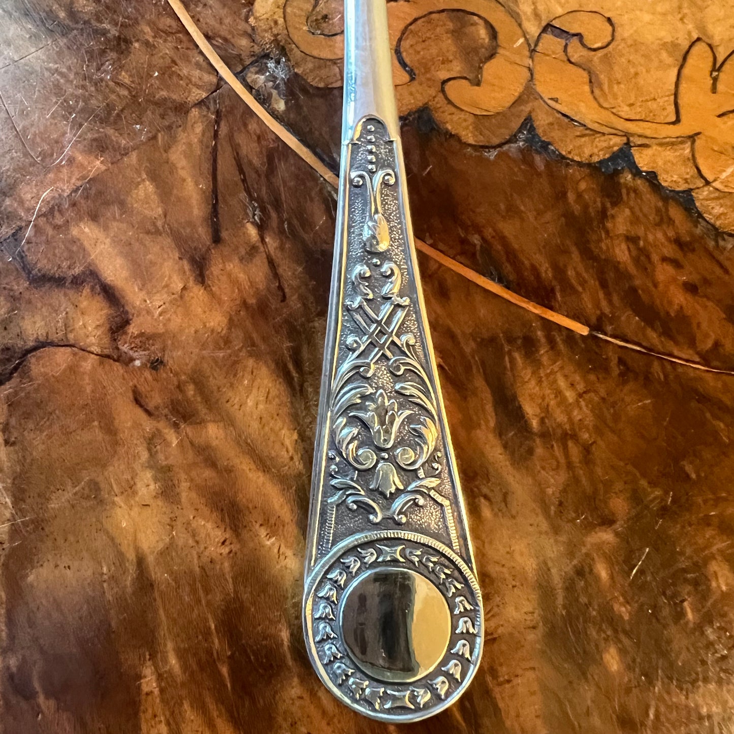 Vintage Silver Plate Serving Spoon